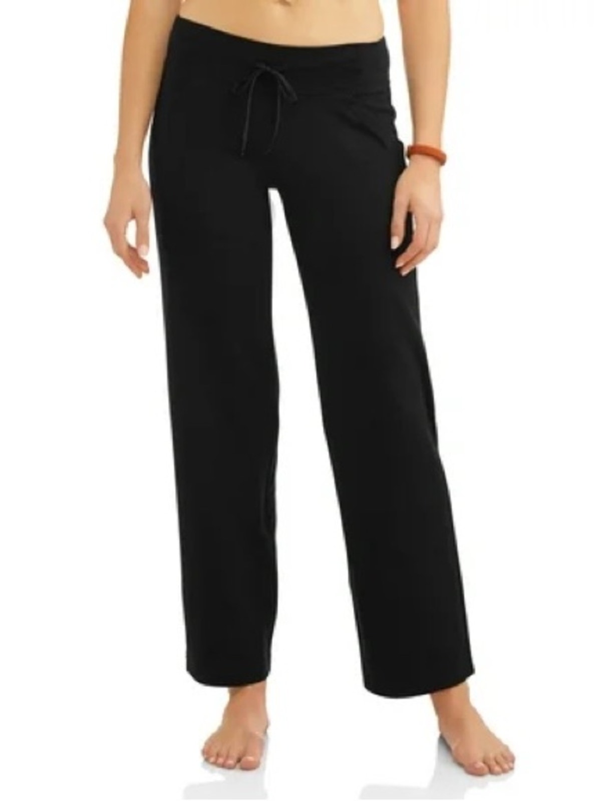 Women's Black Drawstring Lounge Pants